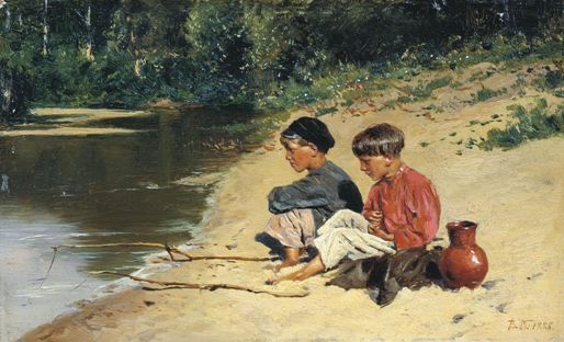 картина "Рыбачки"